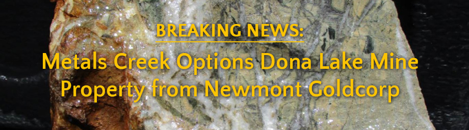 Breaking News! Dona Lake Mine 2019